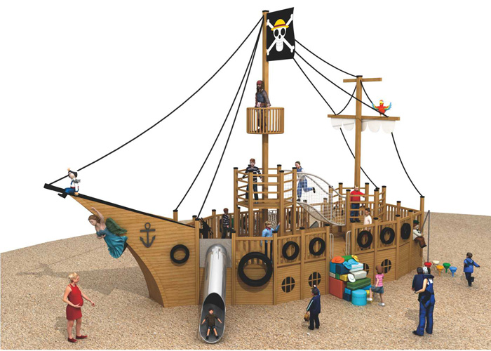 大型游樂設備海盜船